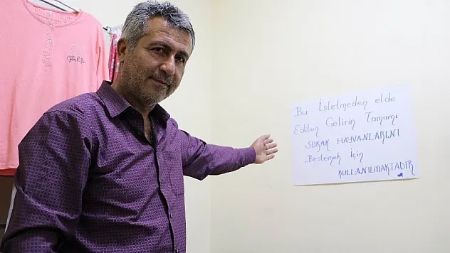 Sokak hayvanları için dükkan açtılar