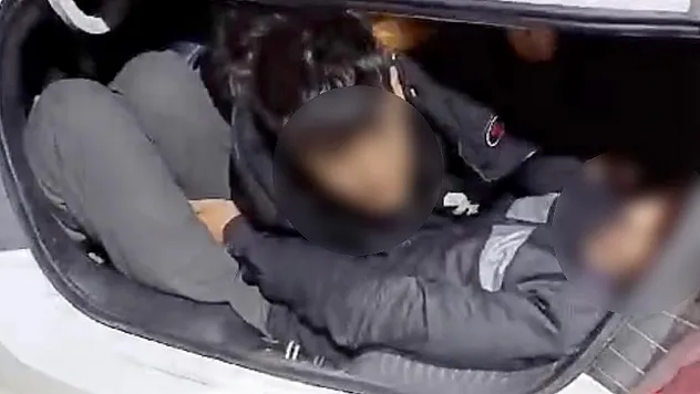 Bagajdan kaçak göçmen çıktı