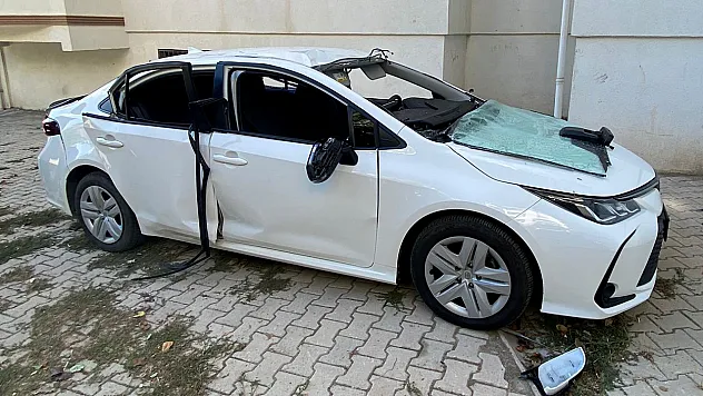 Elazığ'da park halindeki araçta korkutan patlama