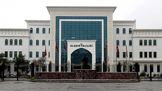 Elazığ Valiliği'nden haftalık asayiş raporu