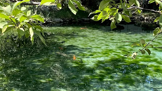 Şehrin ortasında gizemli 'Dipsiz Göl'