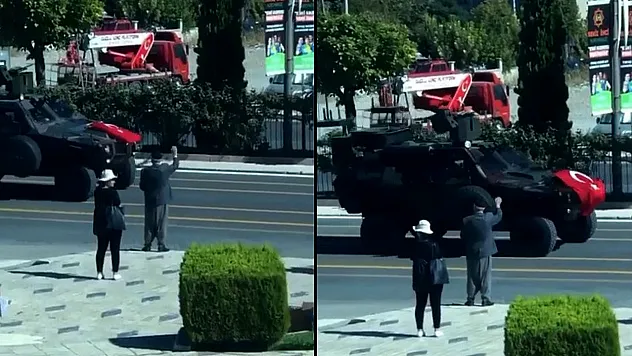 Zafer Bayramı provasında duygulandıran hareket