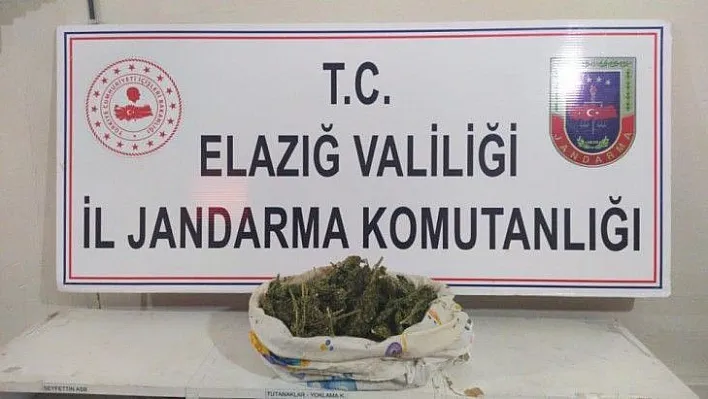 1 şüpheliyi uyuşturucu ile yakaladı