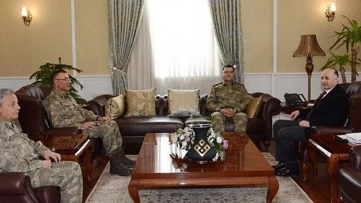 Jandarma Genel Komutan Yardımcısı Korgeneral Yaşar'dan Vali Azizoğlu'na ziyaret
