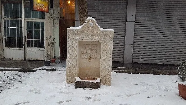 Silvan'da şehitler anısına su hayratı
