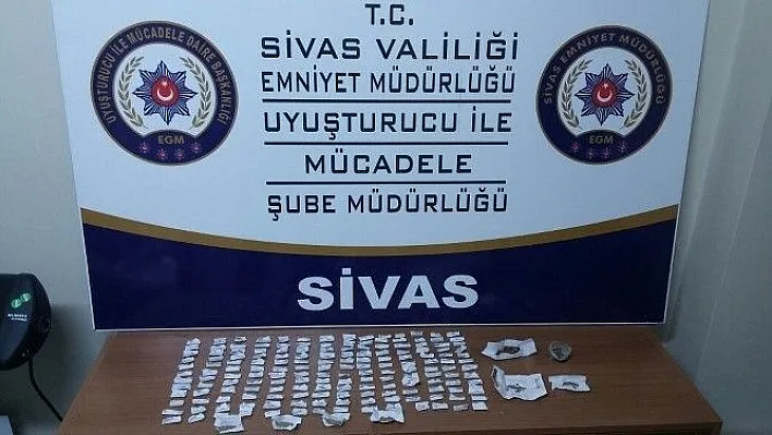 Sivas'ta uyuşturucu operasyonu: 3 gözaltı
