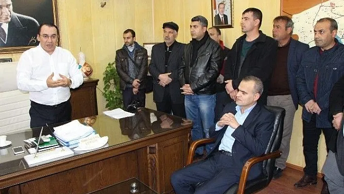 Esnaf sıkıntılarını Kaymakam Kaya'ya anlattı
