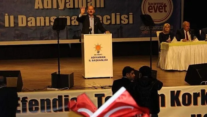 İçişleri Bakanı Soylu'dan 'hayır'cılara ince gönderme
