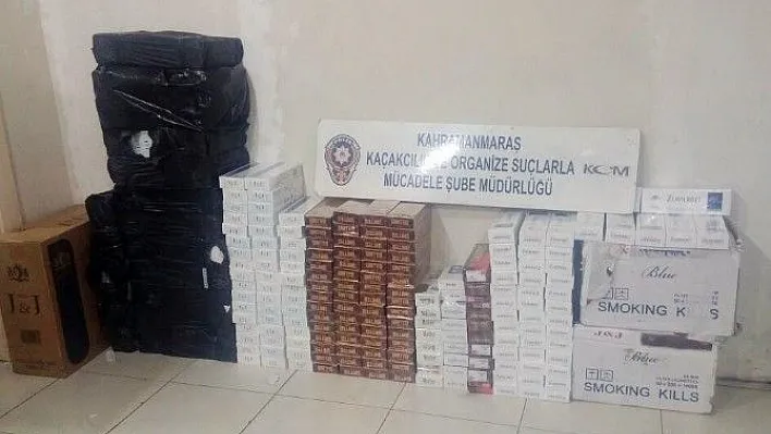 Kahramanmaraş'ta 4 bin paket kaçak sigara ele geçirildi
