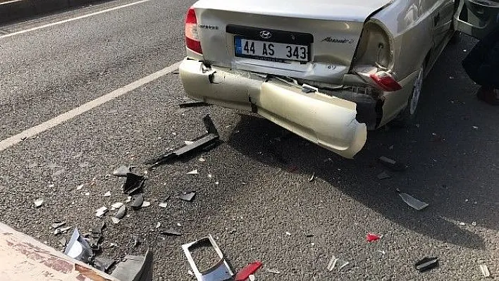 Malatya'da meydana gelen kazada maddi hasar oluştu
