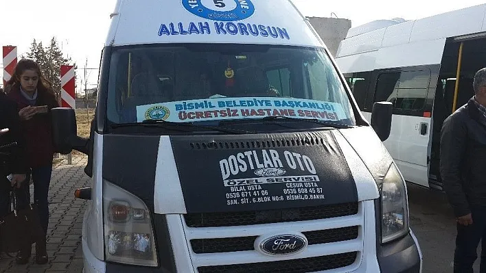 Kayyumdan hastane ve okullara ücretsiz ulaşım hizmeti
