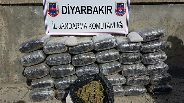 Lice'de 574 kilogram esrar ele geçirildi
