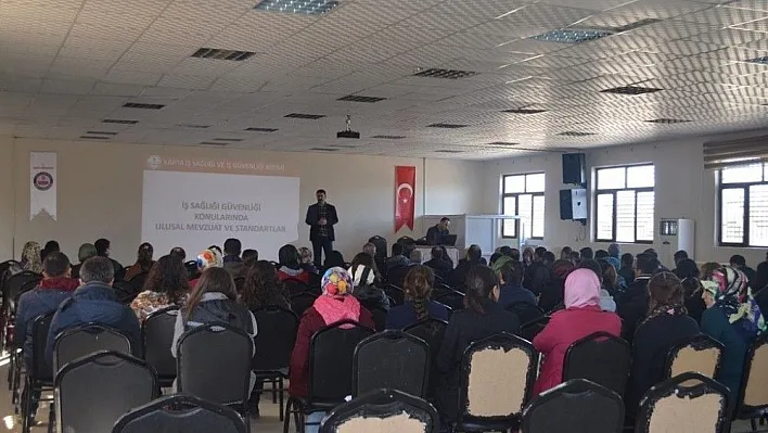 Samsat'ta iş sağlığı ve güvenliği eğitimi verildi
