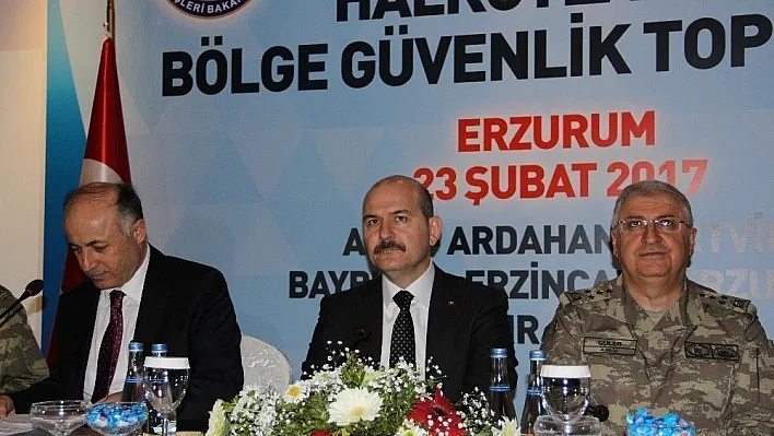 İçişleri Bakanı Süleyman Soylu, Bölge Güvenlik Toplantısına katıldı
