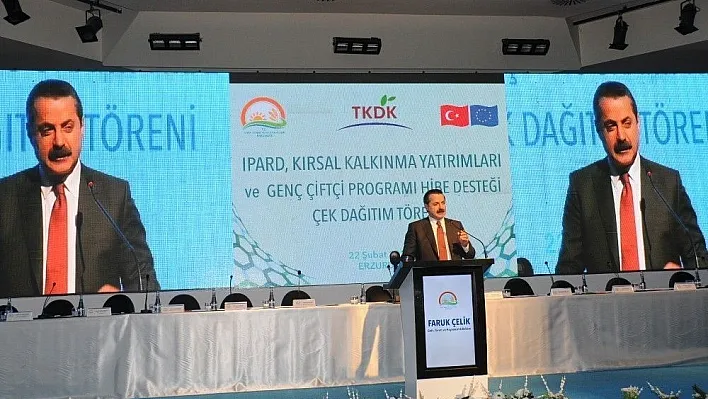 TKDK desteklerinden faydalanan Erzurumlu yatırımcılara çek töreni düzenlendi

