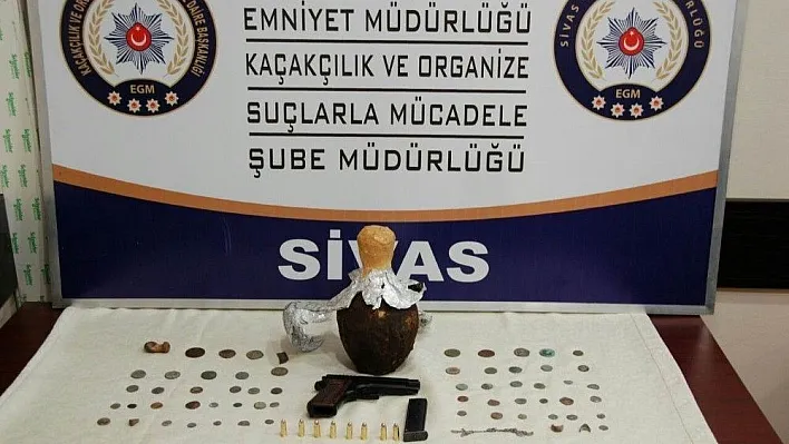 Sivas'ta tarihi eser operasyonu
