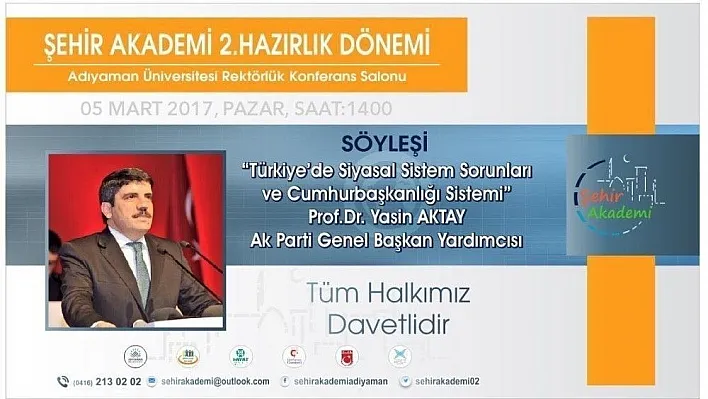 Şehir akademi Adıyaman'da ikinci dönemine başlıyor