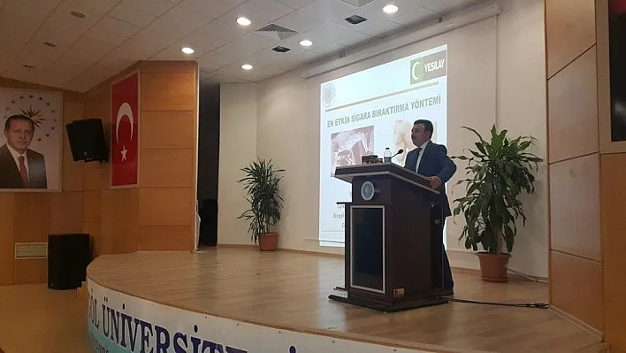 Bingöl'de 'En Etkin Sigara Bıraktırma Yöntemi' konferansı
