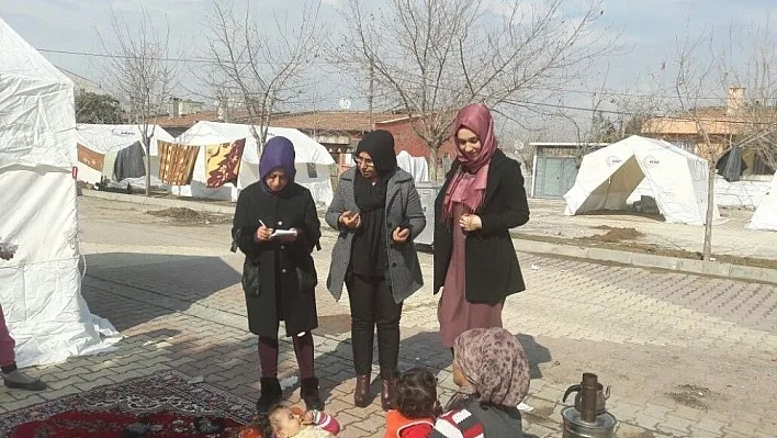 Kadın ve çocuk hakları derneği deprem bölgesinde
