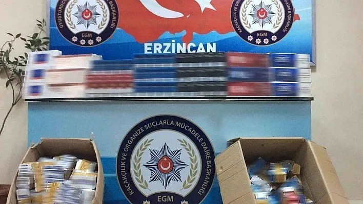 Erzincan da kaçak sigara operasyonu
