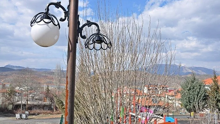 Gölpark'ın lambalarına zarar verildi
