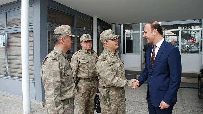 Jandarma Lojistik Komutanı Tümgeneral Ali Özkara'dan Vali Erin'e ziyaret
