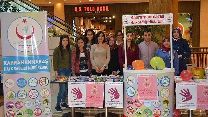 Kahramanmaraş Halk Sağlığı Müdürlüğü sağlıklı yaşam standı açtı
