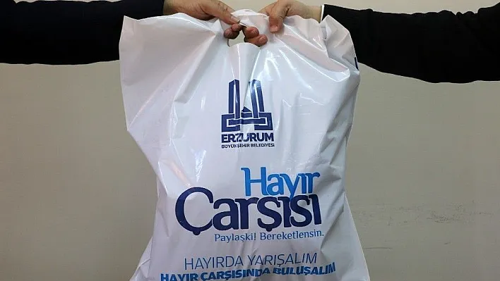 Hayır Çarşısı'ndan Pasinler'e yardım eli
