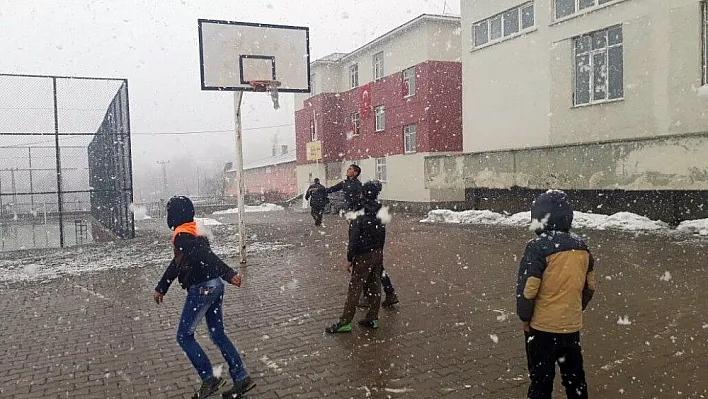 Bingöl'ün Yedisu ilçesinde kar yağışı
