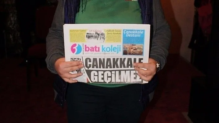 Lise öğrencisinden 18 Mart gazetesi
