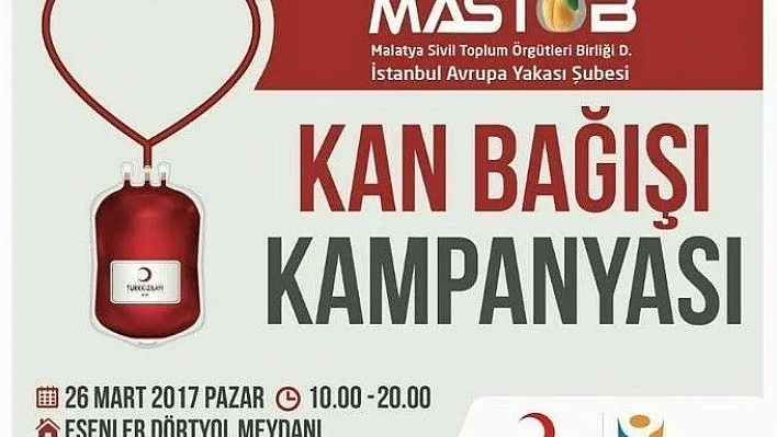 MASTÖB kan bağışı kampanyası başlattı
