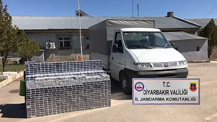 Diyarbakır'da piyasa değeri 54 bin lira olan 13 bin 510 paket kaçak sigara ele geçirildi
