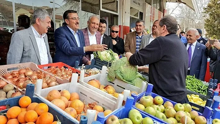 Bakan Tüfenkci'den esnaf ziyareti
