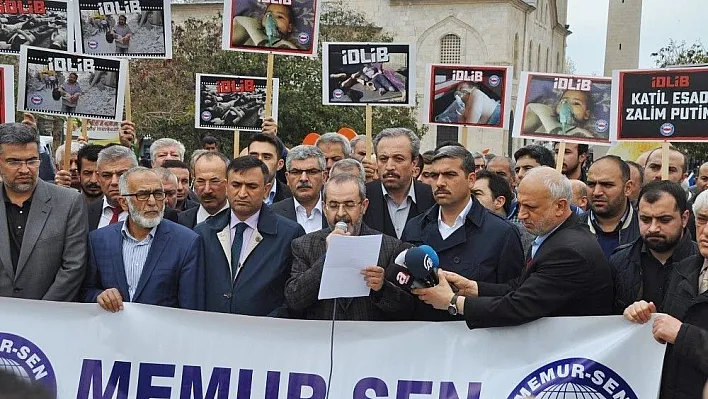 Memur-Sen'den İdlip'te katledilenler için gıyabi cenaze töreni
