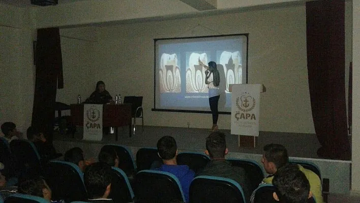 Öğrencilere ağız ve diş sağlığı konferansı
