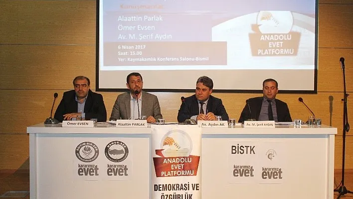 Anadolu EVET platformu Bismil'de panel düzenledi
