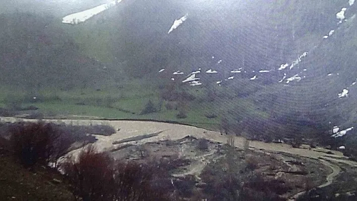 Sağanak yağış, Kulp'ta sele neden oldu
