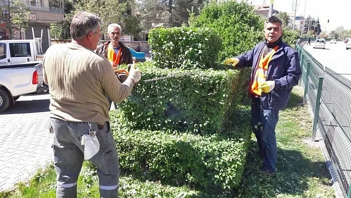 Gölbaşı ilçesinde bulvarlarda ve parklarda peyzaj çalışması
