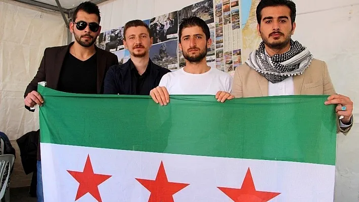 Suriyeli üniversite öğrencilerinden dünyaya mesaj:
