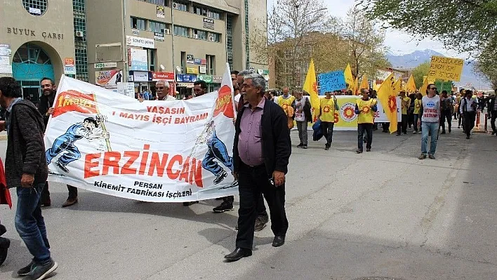 Erzincan da 1 Mayıs kutlaması
