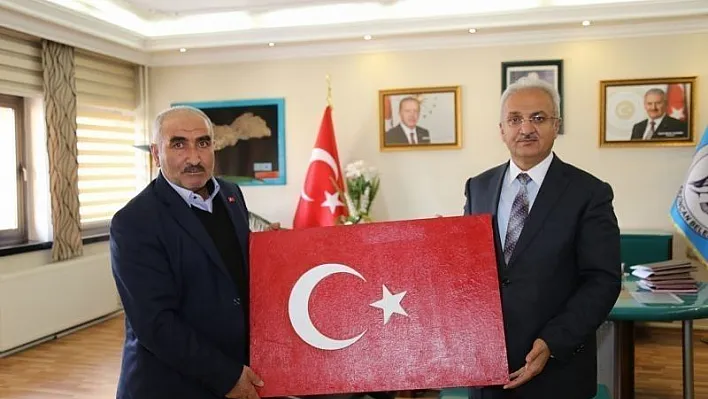 Şehit Babası Salih Topal'dan Başkan Başsoy'a ziyaret
