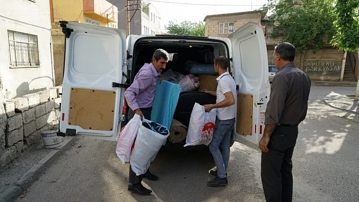 Adıyaman Belediyesinden eşi tarafından terk edilen kadına yardım
