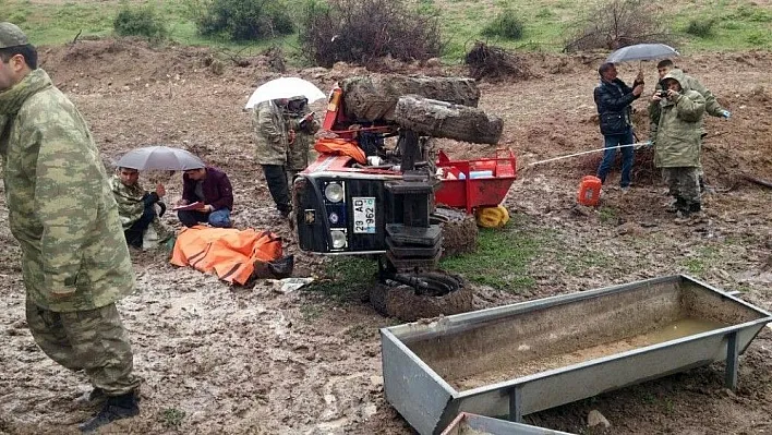 Çemişgezek'te traktör  devrildi: 1 ölü, 1 yaralı