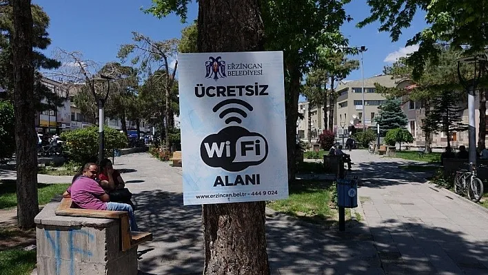 Erzincan Belediyesinden ücretsiz wi-fi hizmeti
