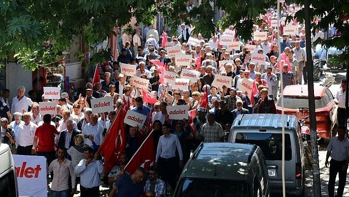 Hekimhan'da Adalet yürüyüşü
