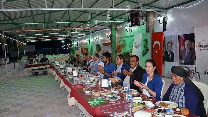 Kaymakam Özdemir şehit yakınları ve gaziler ile iftarda bir araya geldi
