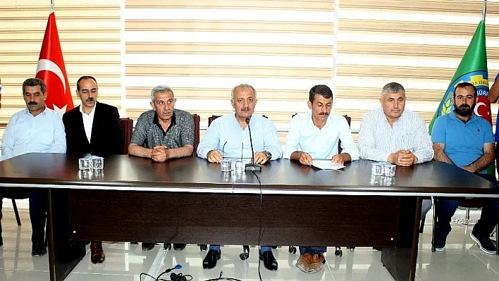 Muhtarlar ve ziraat odası başkanlarından ortak açıklama
