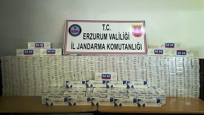 Stepneye zulalanmış 10 bin paket kaçak sigara ele geçirildi
