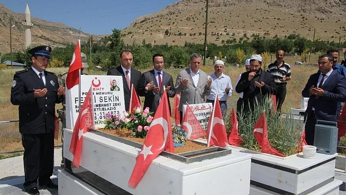 Vali Kaldırım, şehit Fethi Sekin'in mezarını ziyaret etti