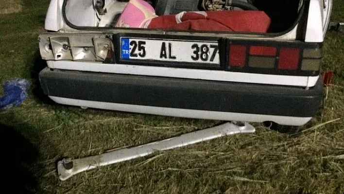 Aşkale'de trafik kazası: 1 ölü, 4 yaralı
